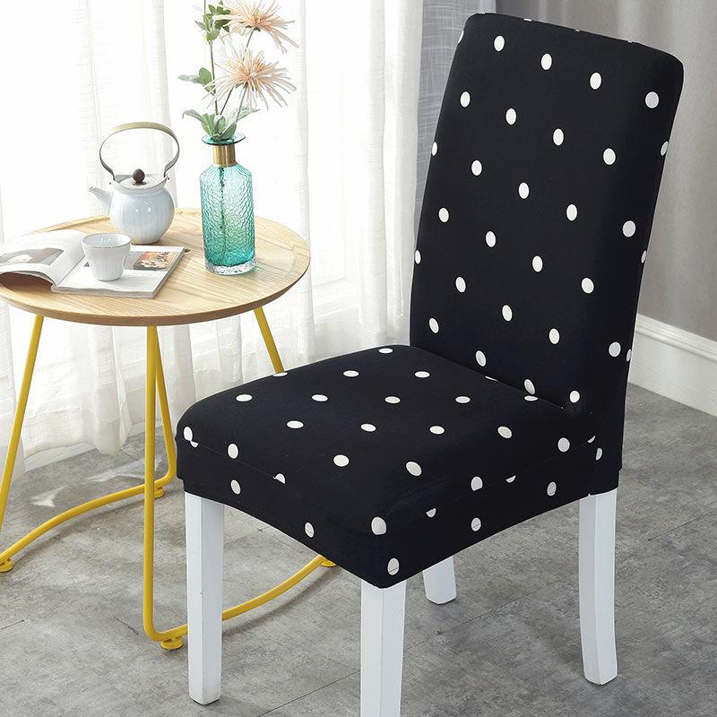 2/4/6 Pcs  Printed Stretch Chair Cover Big Elastic Seat Chair Covers Office Chair Slipcovers Restaurant Banquet Hotel Home Decoration
