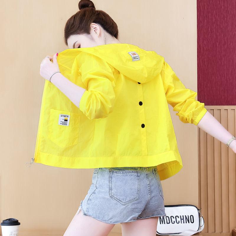 Ice Silk Summer Thin Sunscreen Suit Slim Student Short Coat UV Protection Sunscreen Clothing