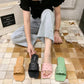 Fairy Style Slippers Indoor and Outdoor Flat-bottomed Wild Korean Round Side Open-toed Sandals and Slippers