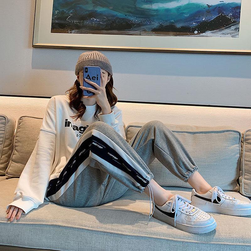Sweatpants Women's Loose-fitting Feet Spring and Summer Plus Size All-match Thin Casual Pants