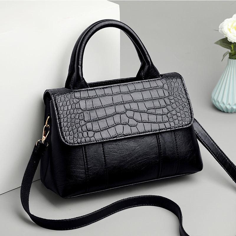 Handbag Ladies Messenger Bag Fashion Leather Texture One Shoulder Shopping Bag