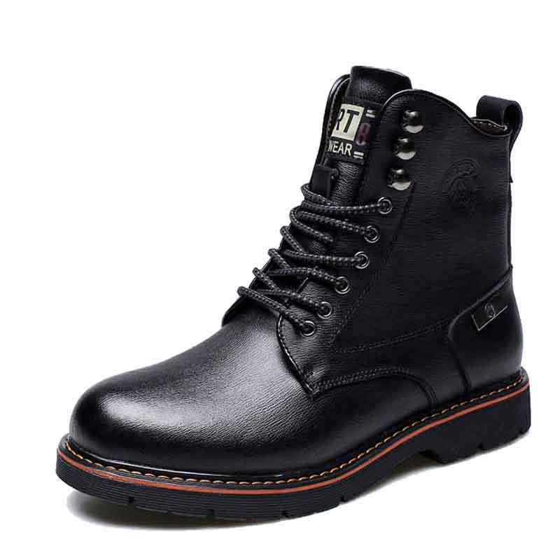 Men's Boots Autumn and Winter Martin Boots Men's Leather Shoes Men's High Top Shoes Military Boots