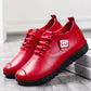 Autumn and Winter Women Fleece Cotton Shoes Casual Leather Shoes Women's Shoes All-match Mother Shoes