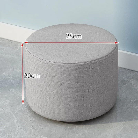 Household Solid Wood Chairs Children Stools Shoe-changing Seats Sofa Stools Short Round Wooden Bench