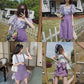 Summer Women Skirts 2020 Casual Purple Suspender Overall Vest Jumpsuit Braces Skirt Lady Preppy Style Skirt