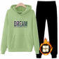 Women's Loose Hooded Sweater Two-piece Thick Hoodie Suit Comfortable and Warm Loose Casual Suit Outdoor Running Sports Suit
