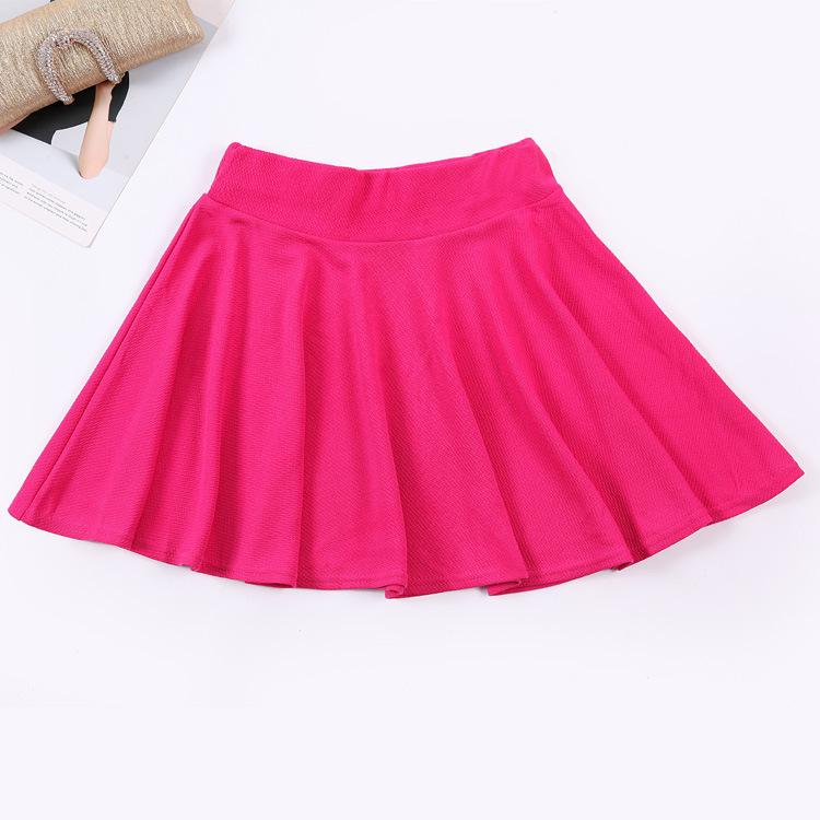 WTEMPO Skirt Colorful Solid Color Short Pleated Women Mini Sale Clothes Skirt Summer Anti Emptied