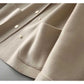Lapel Short Jacket Women's Spring and Autumn Temperament Casual Loose All-match Woolen Top