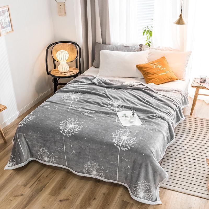 Thickened Flannel Blanket Quilt Winter Plush Sheets Double-sided Fleece Coral Fleece Blanket Blanket