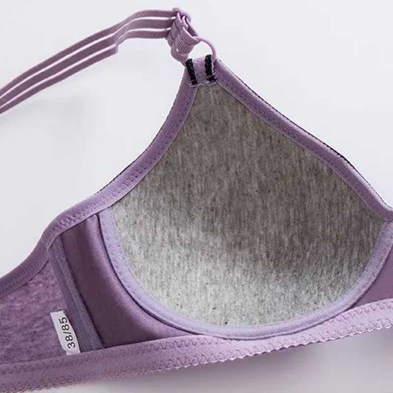 Gathering Large Size Comfortable Sexy Charming Breathable Skin-Friendly Jacquard Decoration Exquisite Pendant No Steel Ring Side Slim Mould Cup Bra