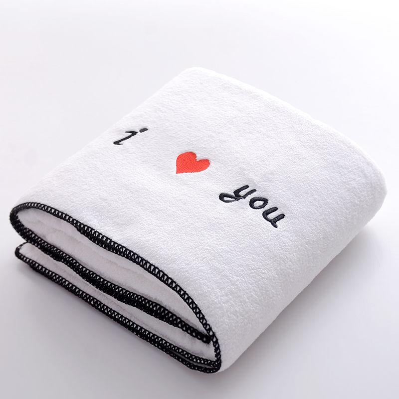 Bath Towel + Towel Coral Fleece Soft Skin-friendly Large Bath Towel Bath Towel Cute Bath Towel Pure Cotton Absorbent and Easy To Carry