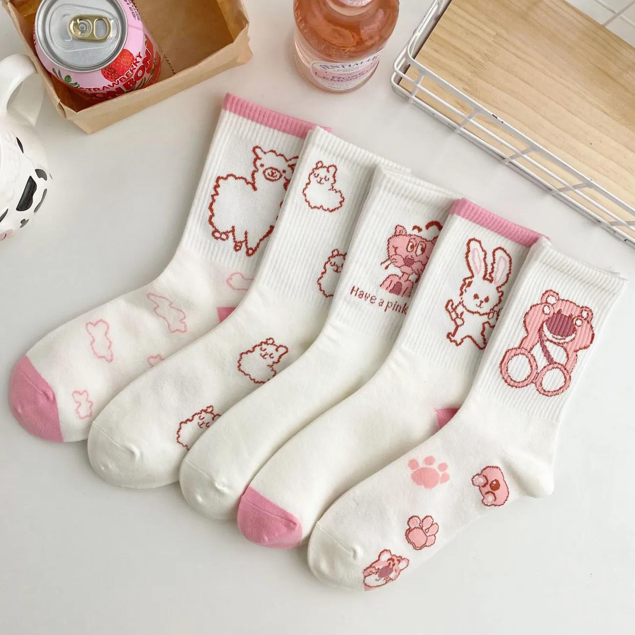 Women's Socks Korean Style Cute Jk Medium Tube Fashion All-match Student Stockings
