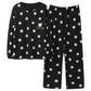 Women Cotton Pajamas Set Cartoon Cute Female Pyjamas Suit Long Sleeve Sleepwear Tops and Pants Sets Home Wear Casual Loose Pullover Nightwear
