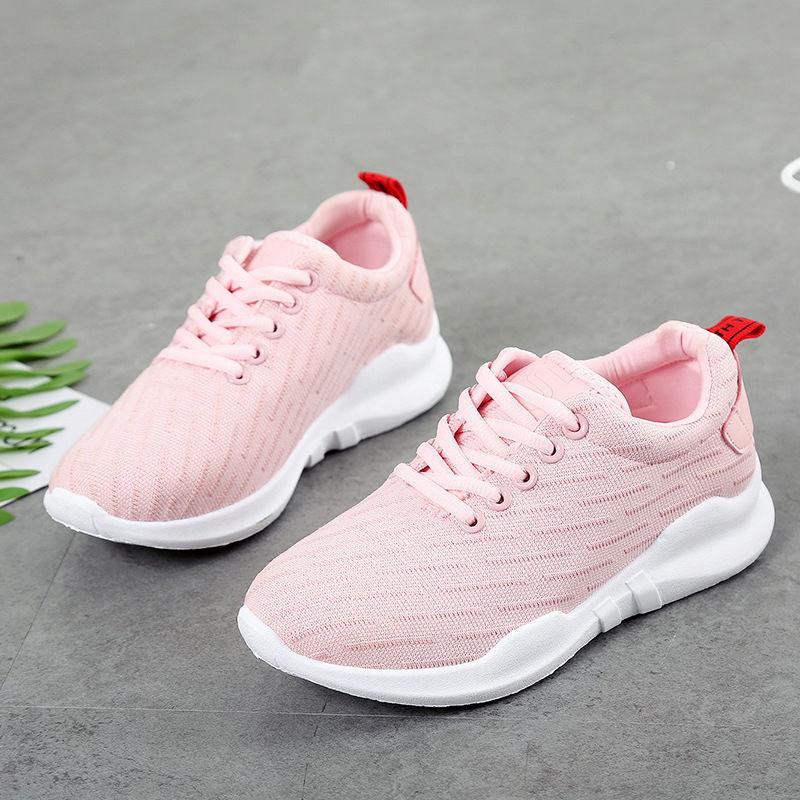 Spring  Summer Shoes Women's Sports Shoes Female Students Harajuku Style Low-cut White Shoes Lightweight Breathable Running Shoes