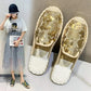 Baotou Half Slippers Female Summer Flat-bottomed Lazy One-step Outside Wear Net Red Sequin Fisherman Sandals and Slippers