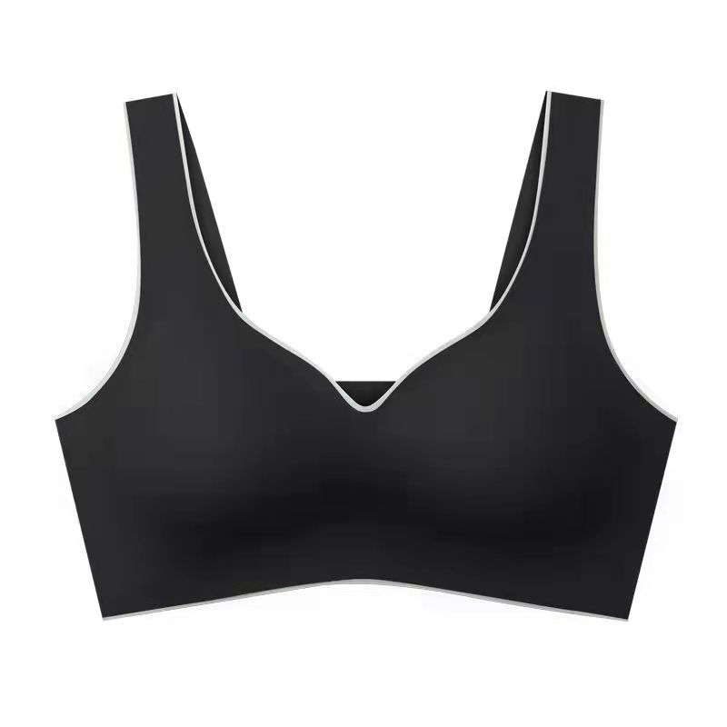 Women's Sports Underwear Ice Silk Beauty Back Bra Seamless One-piece Vest Thin Section Gathered Tube Top Crop Tops for Women Yoga Push Up Bra Top