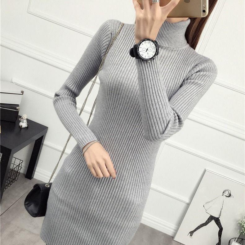 Sweater Dress Knitted Pullover Women Soft Winter Sweater Jumper Ladies Femenino Jumpers