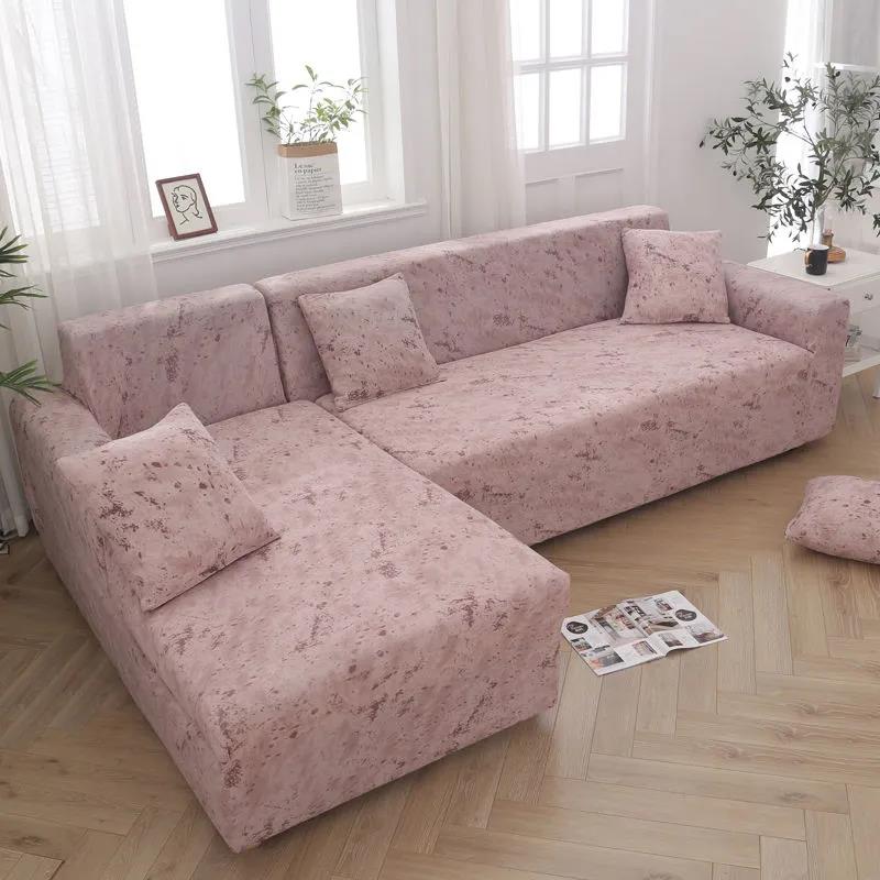 Four Seasons Universal Simple Modern Elastic Solid Color Tie-dye All-inclusive Universal Fabric Dust Cover Sofa Cover