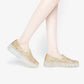 Platform Crystal Women's Shoes Summer One-step Lace All-match Loafers Casual Breathable Shoes