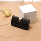 Elegance Luxury Women's Clutch Bag Chain Shoulder Bag Ladies Smooth Leather Wedding Evening Banquet Bridal Rhinestones Clutch Purse