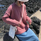 Pullover Sweater Women's Round Neck Hedging Loose Long Sleeve Knitted Bottoming Jacket Tide