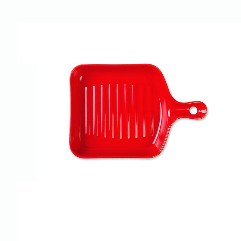 Baked Rice Single-handle Bakeware Ceramic Bakeware Baked Rice Bowl Oven Plate Fruit Plate Dish Home Creative Tableware