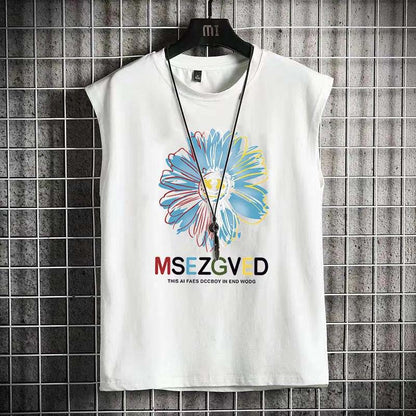 Summer Outer Wear Thin Vest Loose Vest All-match Sleeveless Sleeveless T-shirt