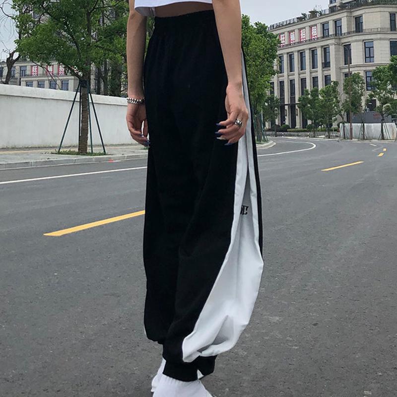 Small Daisy Loose High-waisted Trousers Female Korean Student Wide-leg Leggings Pants Slimming Sports Casual Pants