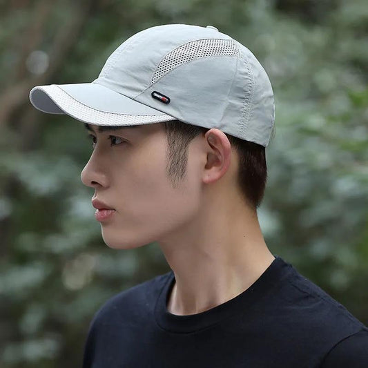 Spring and Summer Men's Quick-drying Hat Baseball Cap Mesh Cap Sports Sun Hat Outdoor Leisure Thin Cap