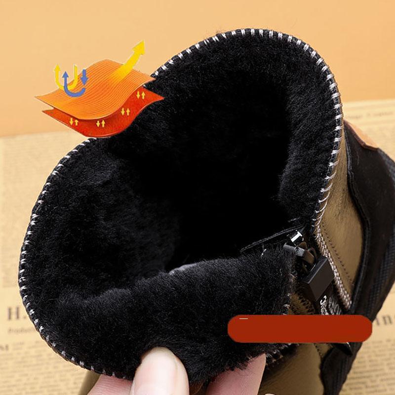 Snow Boots Women Plus Velvet In The Tube Waterproof Non-slip Fur Boots Winter Warm Cotton Shoes Boots