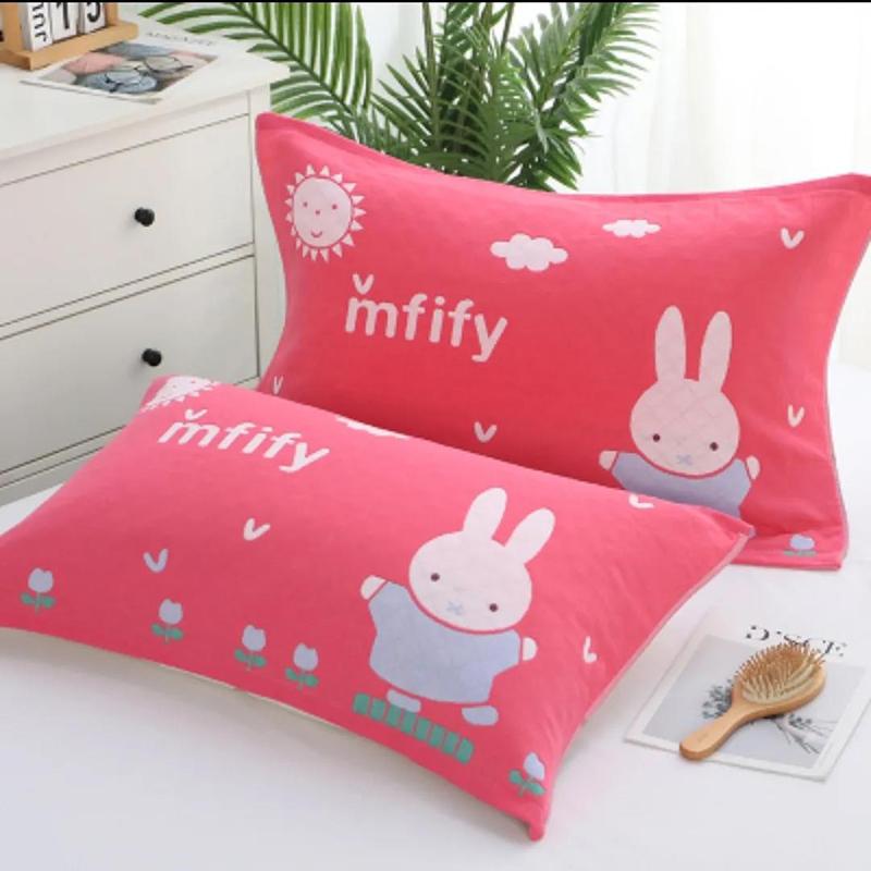 Simple Style Cotton Gauze Pillow Towel Large Pair High-end Adult Thickened Couples Non-shedding Non-fading Pillow Towel