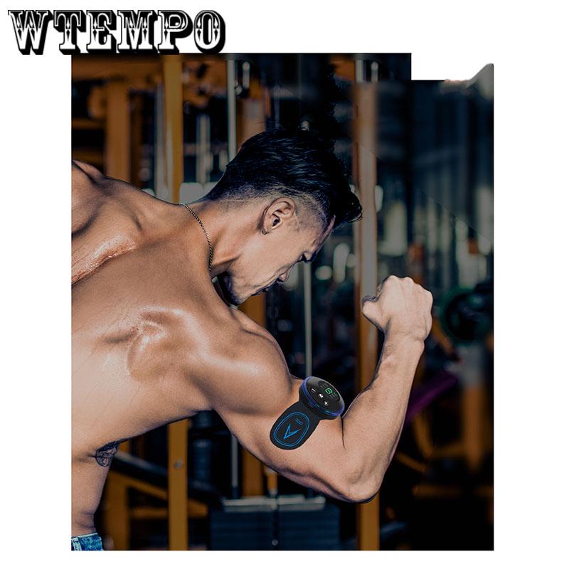 Stimulator 6 Pad Muscle Training Gear Abdominal Exerciser Body Shaper Fat Burning Fitness