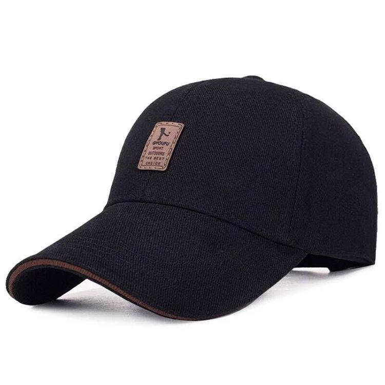 Baseball cap, male fashion youth sunshade cap, black recreational duck tongue cap, male cap