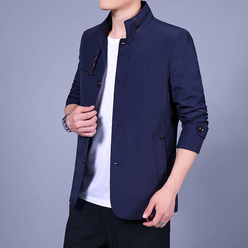 Trench Coat Mens Jacket Autumn Coat Mens OverCoat Slim Fit Brand Clothing Windbreaker Male Business