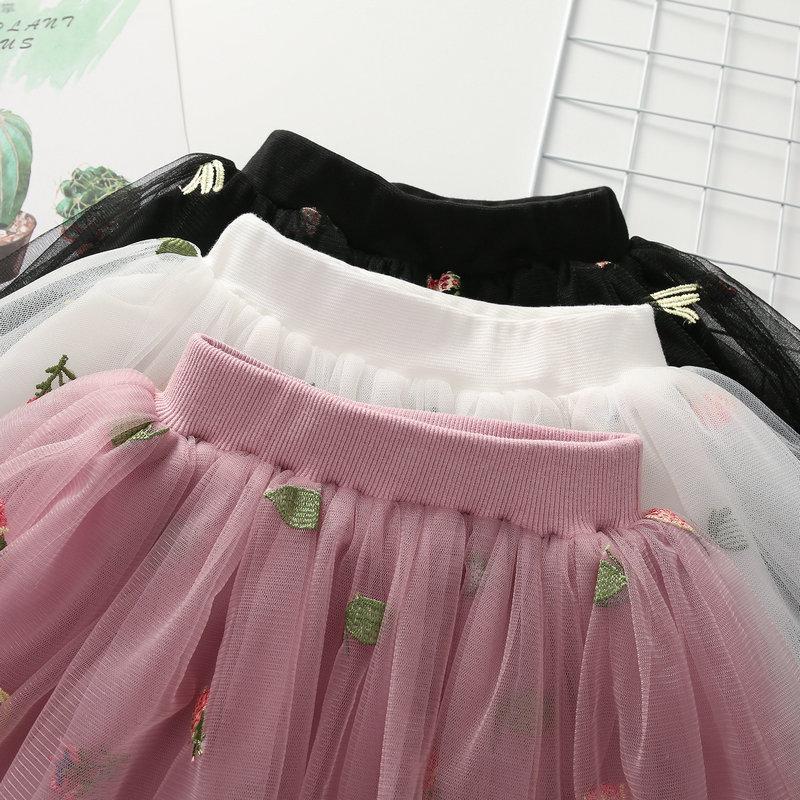 Girl Skirt Children's Pertine Skirt Summer Mesh Princess Dress Girl Spring