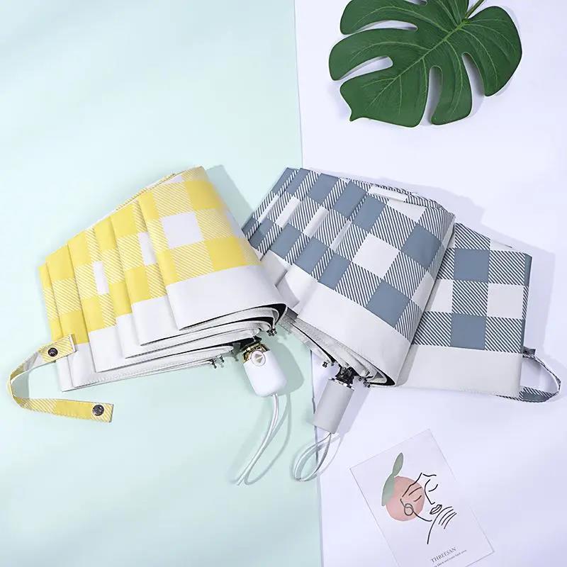 Sunny Umbrella Dual-use Retro Literary Lattice Sunshade Sunscreen UV Protection Sun Umbrella
