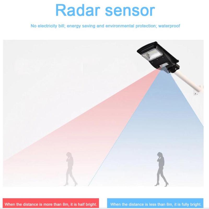 street path solar light Outdoor garden yard solar Wall Lamp remote control PIR Motion Sensor