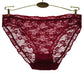 6 Pieces/set of Pure Cotton Underwear Women T-back Sexy Fashion Large Size Lace Solid Color Underwear