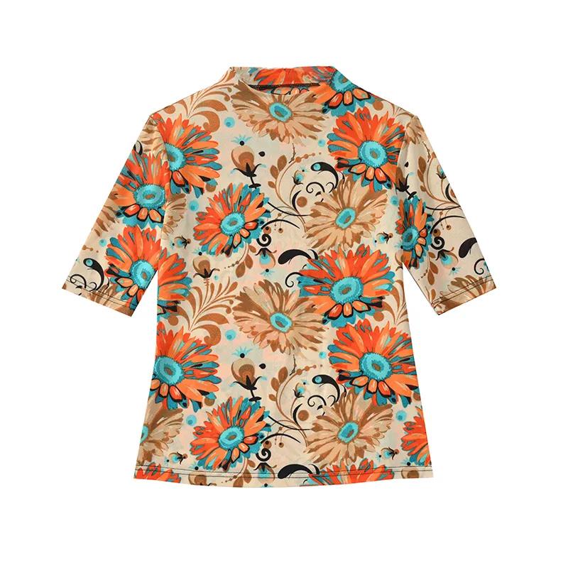 Summer Lace Bottoming Shirt Women's Short Sleeve Round Neck Slim Top