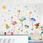 Cartoon animal wall stickers kindergarten bedroom background decorative painting PVC wall stickers