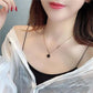 Roman Numeral Pendant Necklace Black and White Double-sided Clavicle Chain Clavicle Chain Gift for Girlfriend Ersonalized Ornaments Jewelry