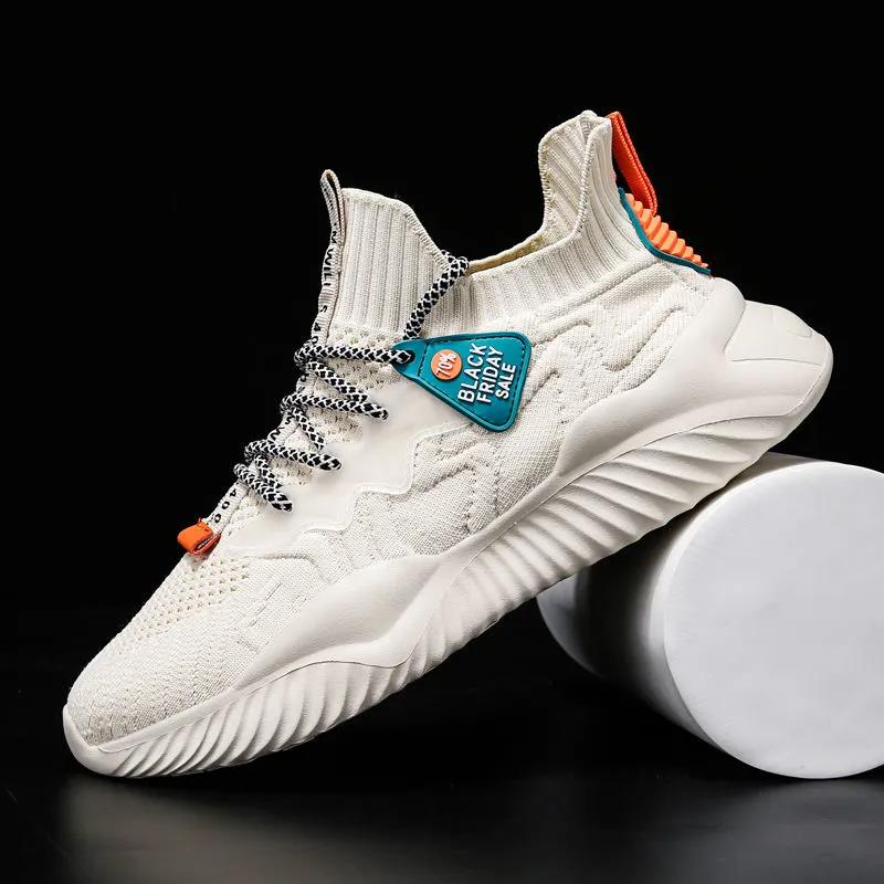 Men's Spring and Summer Lightweight Soft Sneakers Autumn Large Size Soft Sole Running Walking Sports Shoes