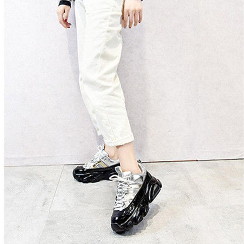Women Sneakers Casuals Height Increasing Female Chunky Shoes thick-soled sports shoes casual running shoes