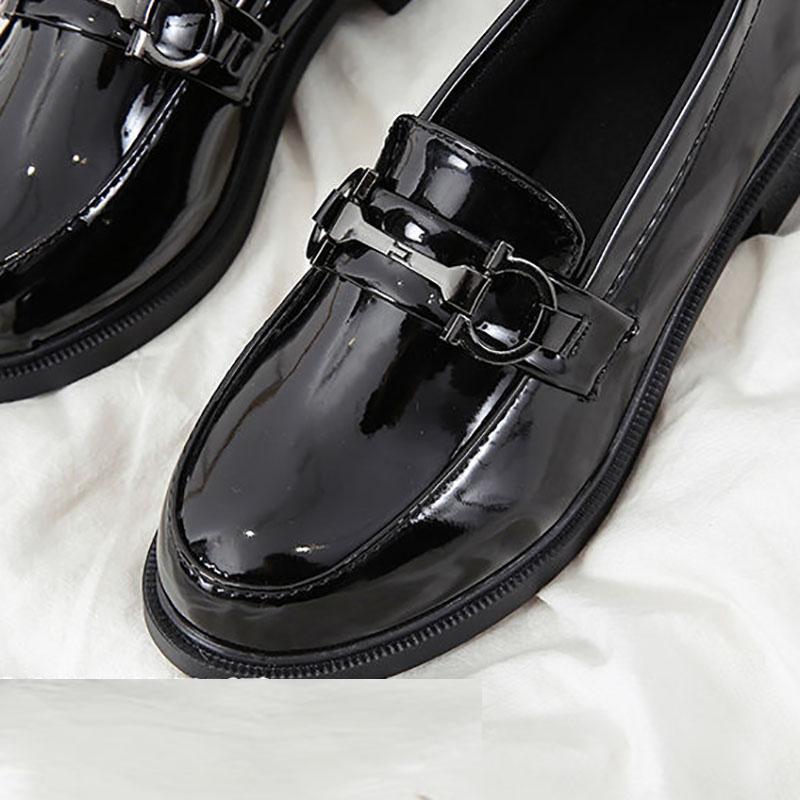Small Leather Shoes Female Retro Spring and Autumn British Style Flat Japanese College Style Jk Single Shoes