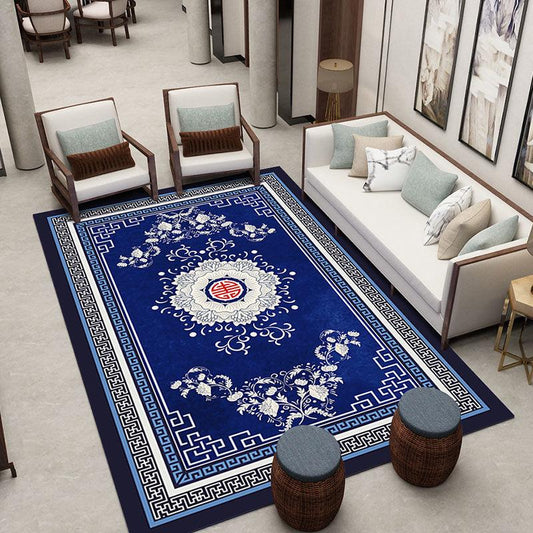 Modern Minimalist Chinese Style Classical Zen Bedroom Carpet Chinese Style Carpet Living Room Antique Sofa Coffee Table Blanket