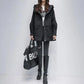 Cotton Mid-length Winter Section Korean BF Wind Tooling Hooded Parka Jacket Casual Simple Top