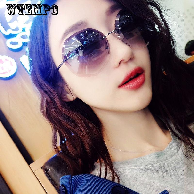 WTEMPO Sunglasses Fashion Ladies Retro Sunglasses Trend Versatile Sunglasses