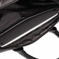 Business Briefcase Men Black Plaid PU Leather Zipper Waterproof Handbag Shoulder Bag Crossbody Bags