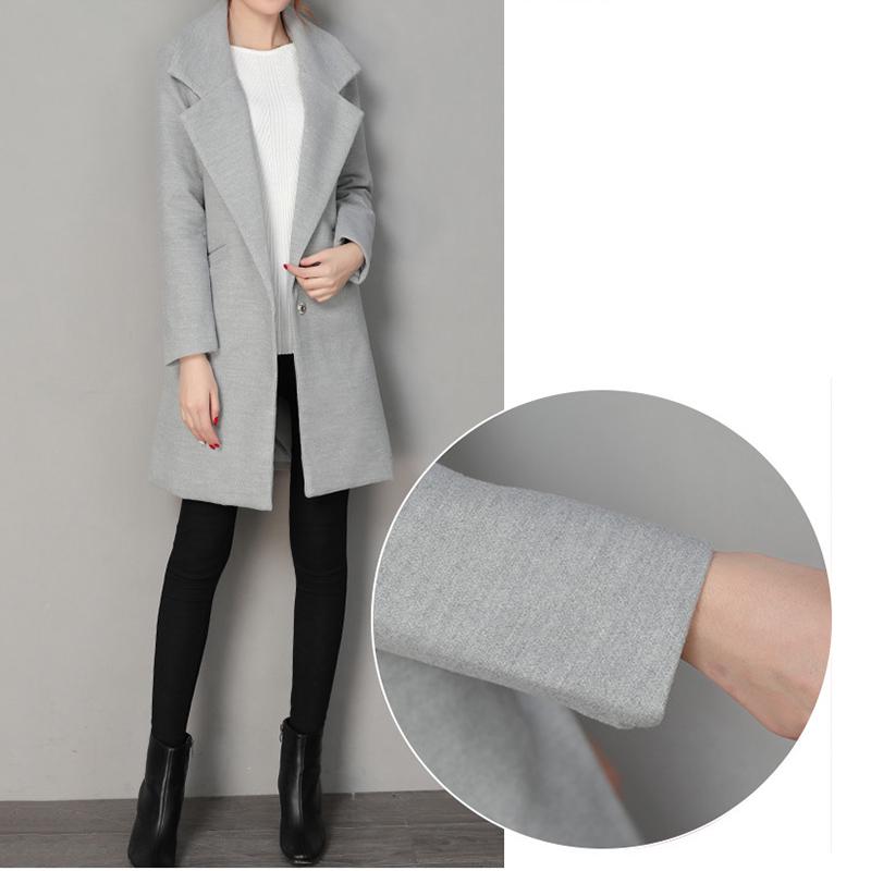 Woman Wool Coat Winter Jacket Women Slim Woolen Long Cashmere Woolen Coats Cardigan Ladies Overcoat