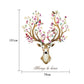 [Wall sticker ]Cartoon Plum Flower Deer Animals Wall Stickers For Kids Rooms Nursery Baby Children D